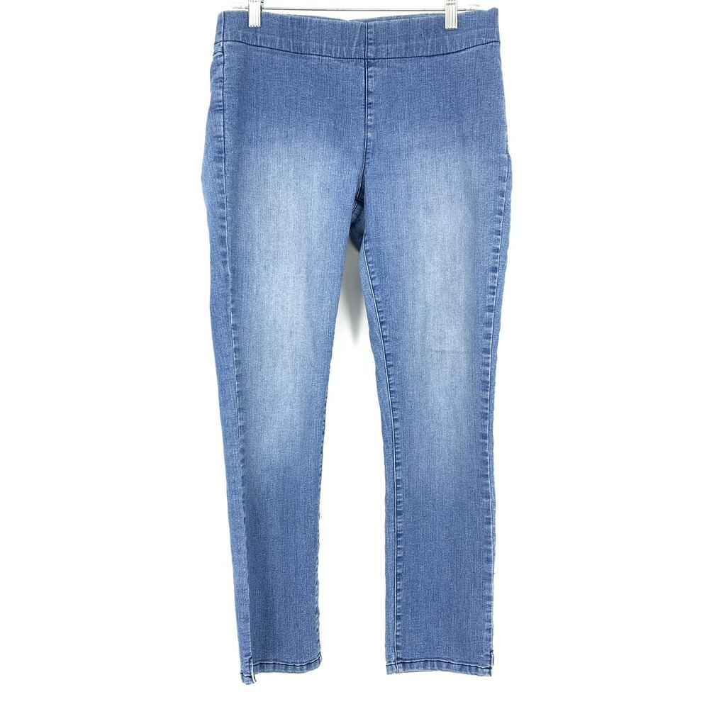 Not Your Daughters Jeans Womens Size 6 Pull On Ankle Jeans Light Wash Stretch